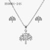 Wholesale Stainless Steel Gold Earrings Necklace Set With Bear Pattern Pendants And Ochain Electroplated With Letters Numbers Text Design