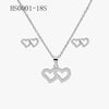 Wholesale Stainless Steel Gold Earrings Necklace Set With Bear Pattern Pendants And Ochain Electroplated With Letters Numbers Text Design