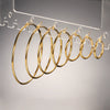 Wholesale Stainless Steel Gold Inlaid Geometric Circle Earrings