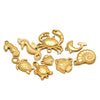 Wholesale Stainless Steel Gold Plated Crab Fish Animal Pendant For Sweater Bracelet Necklace Accessories With Shell Crab Pattern And Electroplating Process