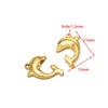 Wholesale Stainless Steel Gold Plated Crab Fish Animal Pendant For Sweater Bracelet Necklace Accessories With Shell Crab Pattern And Electroplating Process