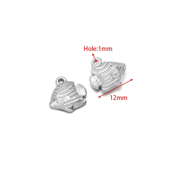 Wholesale Stainless Steel Gold Plated Crab Fish Animal Pendant For Sweater Bracelet Necklace Accessories With Shell Crab Pattern And Electroplating Process