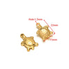Wholesale Stainless Steel Gold Plated Crab Fish Animal Pendant For Sweater Bracelet Necklace Accessories With Shell Crab Pattern And Electroplating Process