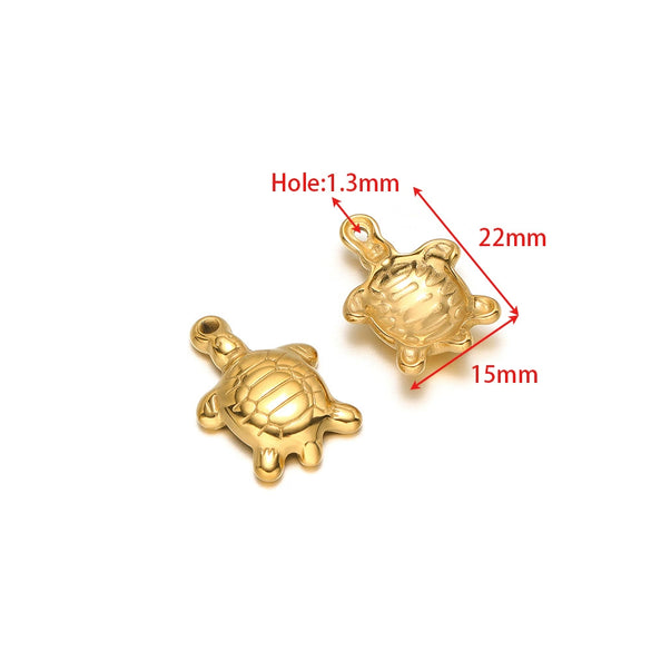 Wholesale Stainless Steel Gold Plated Crab Fish Animal Pendant For Sweater Bracelet Necklace Accessories With Shell Crab Pattern And Electroplating Process