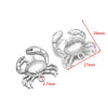 Wholesale Stainless Steel Gold Plated Crab Fish Animal Pendant For Sweater Bracelet Necklace Accessories With Shell Crab Pattern And Electroplating Process