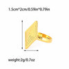 Wholesale Stainless Steel Gold Plated Five Pointed Star Fashion Ring For Women
