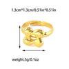 Wholesale Stainless Steel Gold Plated Five Pointed Star Fashion Ring For Women