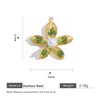 Wholesale Stainless Steel Gold Plated Flower Design Pendant For Women Jewelry Accessories