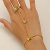 Wholesale Stainless Steel Gold Plated Frosted Animal Zodiac Butterfly Pendant Snake Bone Chain Necklace For Women