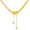 Wholesale Stainless Steel Gold Plated Frosted Animal Zodiac Butterfly Pendant Snake Bone Chain Necklace For Women