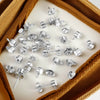 Wholesale Stainless Steel Gold Plated Geometric Diamond Design Unisex Earrings