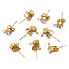 Wholesale Stainless Steel Gold Plated Geometric Diamond Design Unisex Earrings