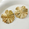 Wholesale Stainless Steel Gold Plated Geometric Irregular Shape Electroplated Women's Earrings