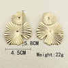 Wholesale Stainless Steel Gold Plated Geometric Irregular Shape Electroplated Women's Earrings