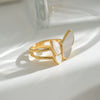 Wholesale Stainless Steel Gold Plated Insect Animal Style Opening Ring