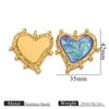 Wholesale Stainless Steel Gold Plated Love Heart Pendant Necklace Diy Accessories