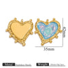 Wholesale Stainless Steel Gold Plated Love Heart Pendant Necklace Diy Accessories