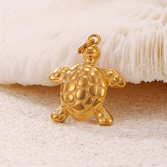 Wholesale Stainless Steel Gold Plated Pendants With Wave Geometry Animals Zodiac Patterns Electroplated
