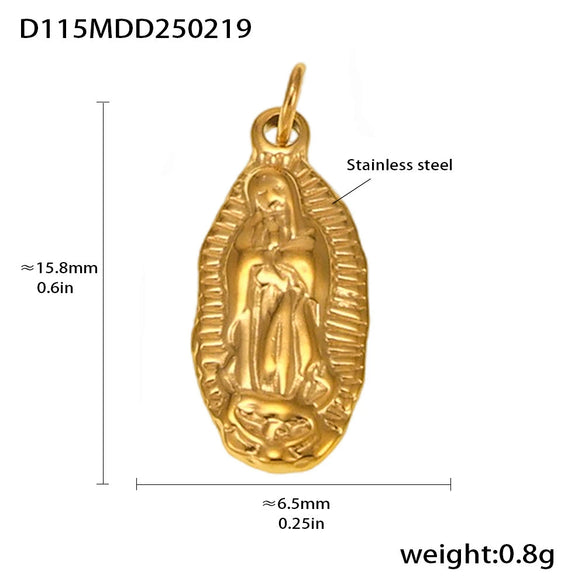 Wholesale Stainless Steel Gold Plated Pendants With Wave Geometry Animals Zodiac Patterns Electroplated