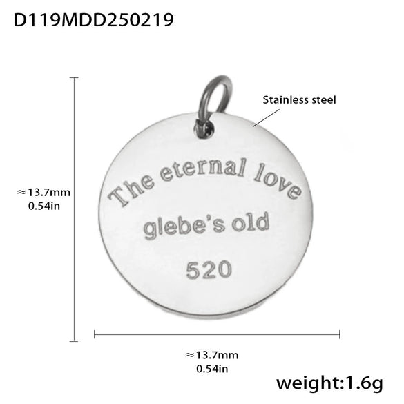 Wholesale Stainless Steel Gold Plated Pendants With Wave Geometry Animals Zodiac Patterns Electroplated