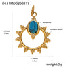 Wholesale Stainless Steel Gold Plated Pendants With Wave Geometry Animals Zodiac Patterns Electroplated