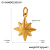 Wholesale Stainless Steel Gold Plated Pendants With Wave Geometry Animals Zodiac Patterns Electroplated