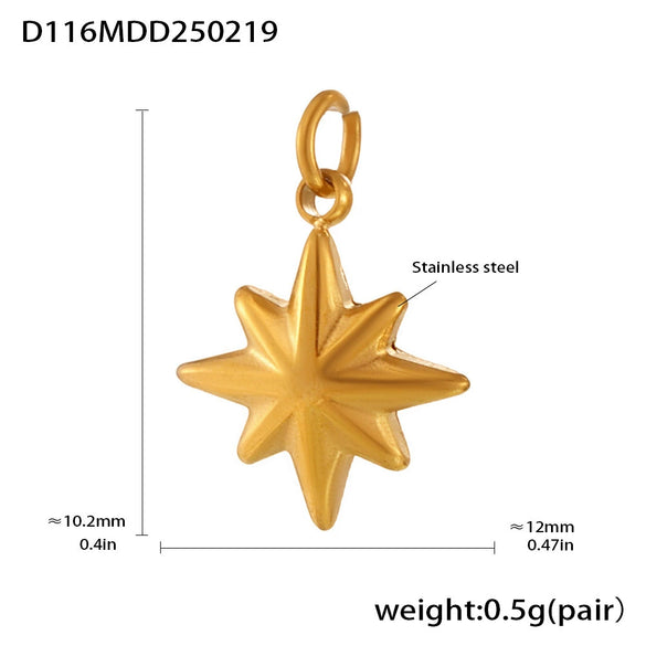 Wholesale Stainless Steel Gold Plated Pendants With Wave Geometry Animals Zodiac Patterns Electroplated