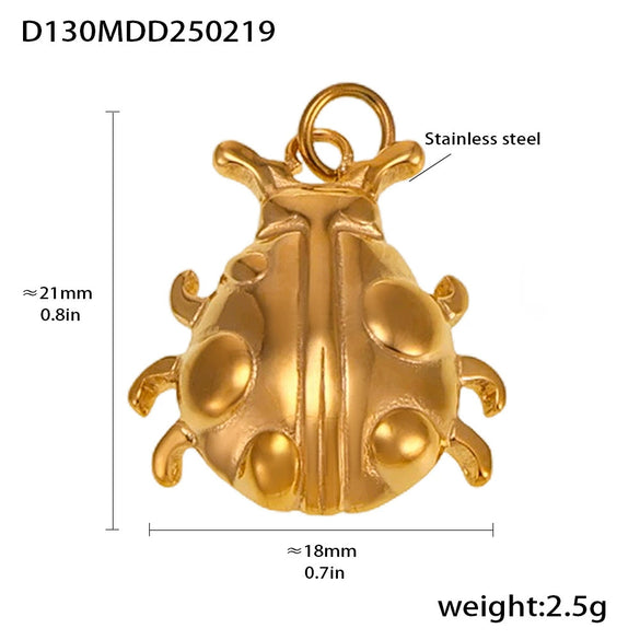 Wholesale Stainless Steel Gold Plated Pendants With Wave Geometry Animals Zodiac Patterns Electroplated