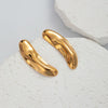 Wholesale Stainless Steel Gold Plated Personality Long Earrings With Letters Numbers Text Joker Jewelry