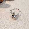 Wholesale Stainless Steel Gold Plated Spherical Heart Personality Ring