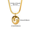 Wholesale Stainless Steel Gold Plated Sun Pendant Imitation Pearl Necklace With Letters Numbers Text Design