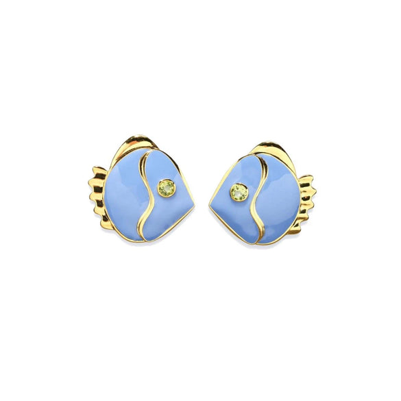Wholesale Stainless Steel Goldplated Animal Fish Minimalist Women's Earrings