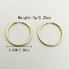 Wholesale Stainless Steel Goldplated Cshaped Geometric French Retro Earrings