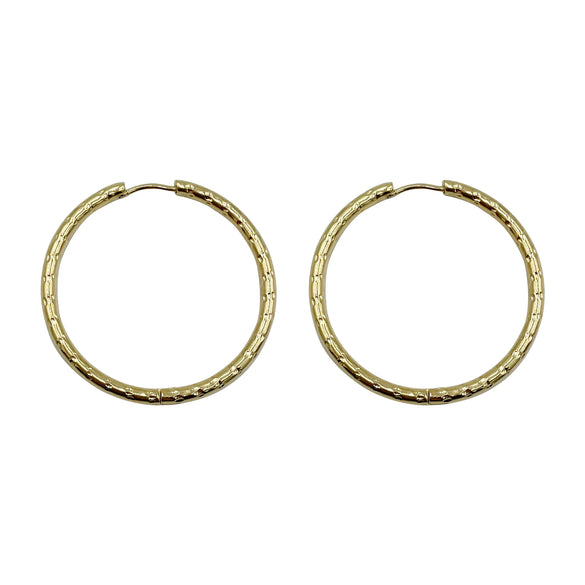 Wholesale Stainless Steel Goldplated Cshaped Geometric French Retro Earrings