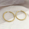 Wholesale Stainless Steel Goldplated Cshaped Geometric French Retro Earrings