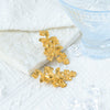 Wholesale Stainless Steel Goldplated Flower Earrings For Women