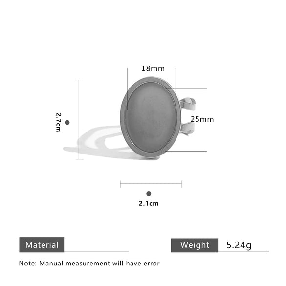 Wholesale Stainless Steel Goldplated Geometric Adjustable Ring Jewelry Accessories
