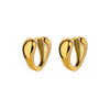 Wholesale Stainless Steel Goldplated Geometric Fashion Retro Allmatch Unisex Earrings With Electroplating