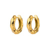 Wholesale Stainless Steel Goldplated Geometric Fashion Retro Allmatch Unisex Earrings With Electroplating