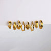 Wholesale Stainless Steel Goldplated Geometric Fashion Retro Allmatch Unisex Earrings With Electroplating