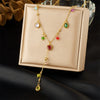 Wholesale Stainless Steel Goldplated Geometric Heart Drop Shape Pendant Necklace For Women