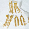 Wholesale Stainless Steel Goldplated Geometric Long Tassel Earrings For Women Fashion Style