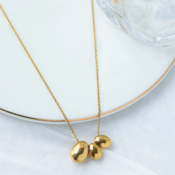Wholesale Stainless Steel Goldplated Geometric Necklace For Women