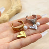 Wholesale Stainless Steel Goldplated Heartshaped Ring Jewelry
