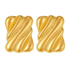 Wholesale Stainless Steel Goldplated Square Geometric Earrings For Women