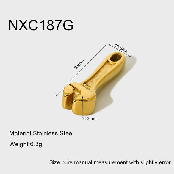 Wholesale Stainless Steel Goldplated Wine Bottle Pendant Jewelry Accessories