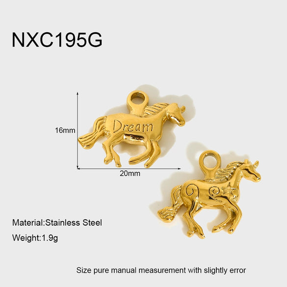 Wholesale Stainless Steel Goldplated Wine Bottle Pendant Jewelry Accessories
