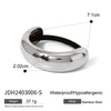 Wholesale Stainless Steel Hair Ring With Smooth U Shaped Black Rubber Band High Elasticity Electroplated