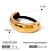 Wholesale Stainless Steel Hair Ring With Smooth U Shaped Black Rubber Band High Elasticity Electroplated
