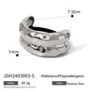 Wholesale Stainless Steel Hair Ring With Smooth U Shaped Black Rubber Band High Elasticity Electroplated